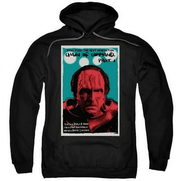 Trevco CBS2151B-AFTH-7 Star Trek & TNG Season 6 Episode 10 Adult Pull-Over Hoodie, Black - 4X