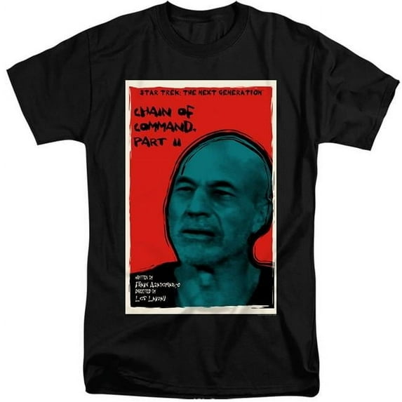 Trevco CBS2152B-ATT-6 Star Trek & Tng Season 6 Episode 11 Short Sleeve Adult Cotton Tall 18-1 T-Shirt, Black - 3X