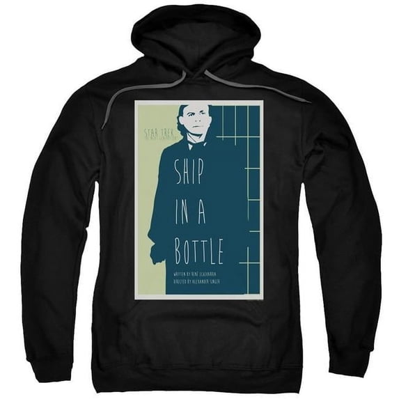 Trevco CBS2153B-AFTH-4 Star Trek & Tng Season 6 Episode 12 Adult Cotton & Polyster Pull-Over Hoodie, Black - Extra Large