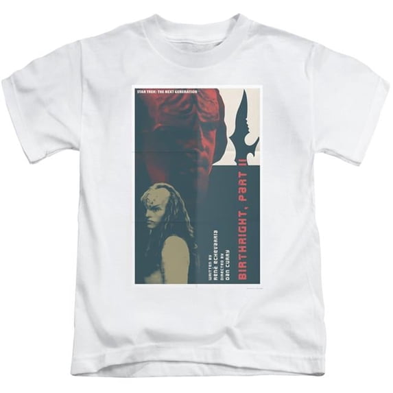 Trevco CBS2158-KT-3 Star Trek & Tng Season 6 Episode 17 Short Sleeve Juvenile Cotton 18-1 T-Shirt, White - Large 7