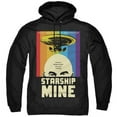 thumbnail image 1 of Trevco CBS2159B-AFTH-6 Star Trek & Tng Season 6 Episode 18 Adult Cotton & Polyster Pull-Over Hoodie, Black - 3X, 1 of 1