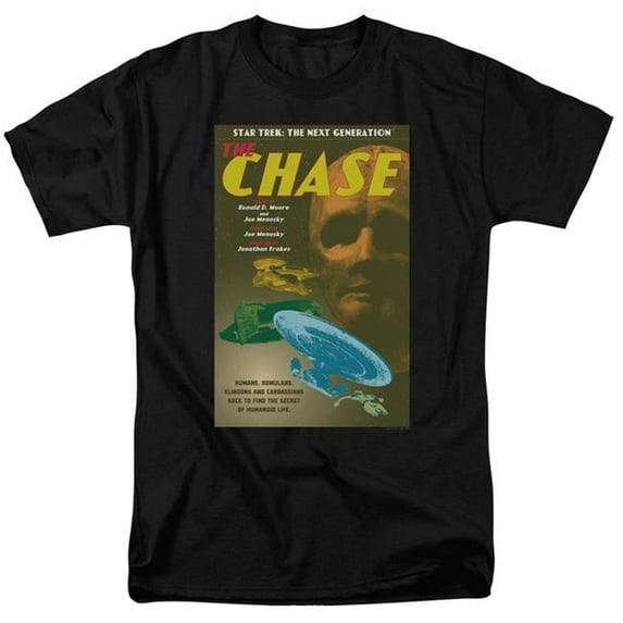 Trevco CBS2161B-AT-8 Star Trek & Tng Season 6 Episode 20 Short Sleeve Adult Cotton 18-1 T-Shirt, Black - 5X