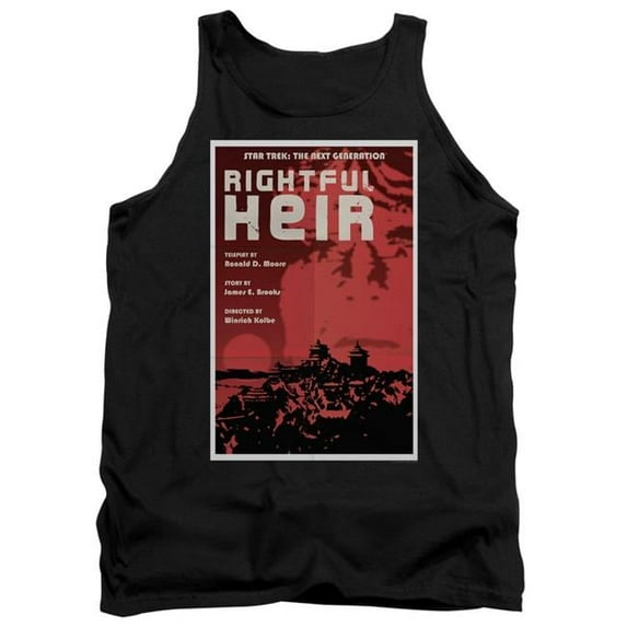 Trevco CBS2164B-TK-1 Star Trek & Tng Season 6 Episode 23 Adult Cotton Tank Top, Black - Small