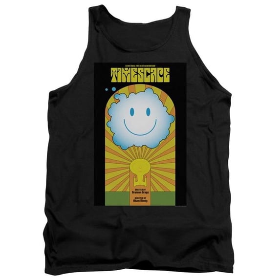 Trevco CBS2166B-TK-1 Star Trek & Tng Season 6 Episode 25 Adult Cotton Tank Top, Black - Small