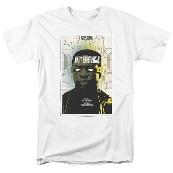 Trevco CBS2170-AT-5 Star Trek & Tng Season 7 Episode 3 Short Sleeve Adult Cotton 18-1 T-Shirt, White - 2X