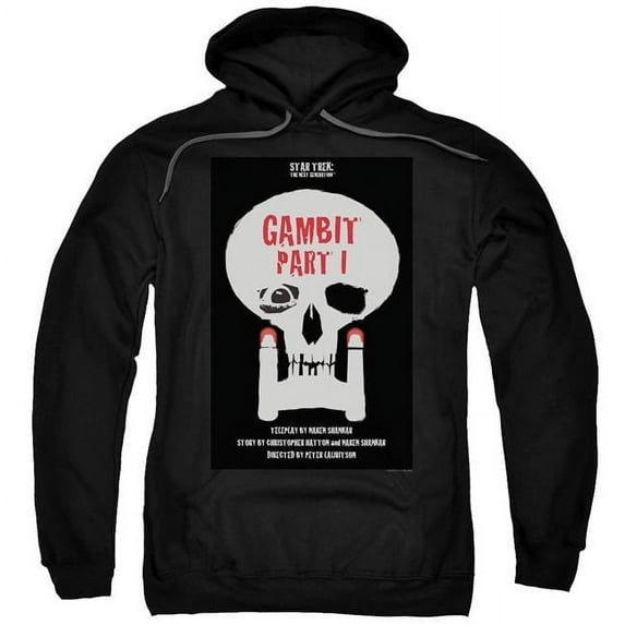 Trevco CBS2171B-AFTH-5 Star Trek & Tng Season 7 Episode 4 Adult Cotton & Polyster Pull-Over Hoodie, Black - 2X