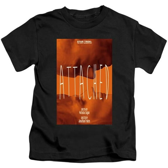Trevco CBS2175B-KT-2 Star Trek & Tng Season 7 Episode 8 Short Sleeve Juvenile Cotton 18-1 T-Shirt, Black - Medium - 5-6