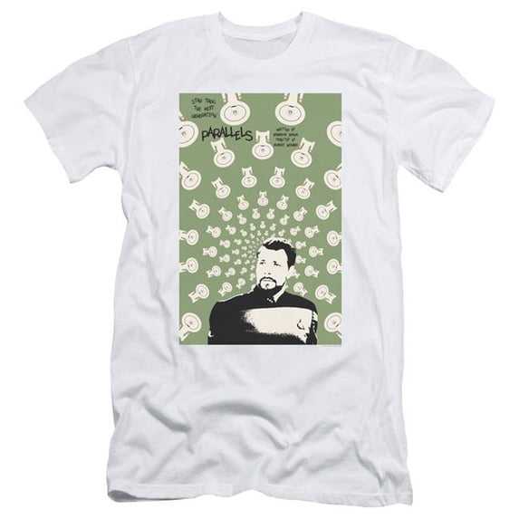 Trevco CBS2178-SF-1 Star Trek & Tng Season 7 Episode 11 Short Sleeve Adult Cotton 30-1 T-Shirt, White - Small