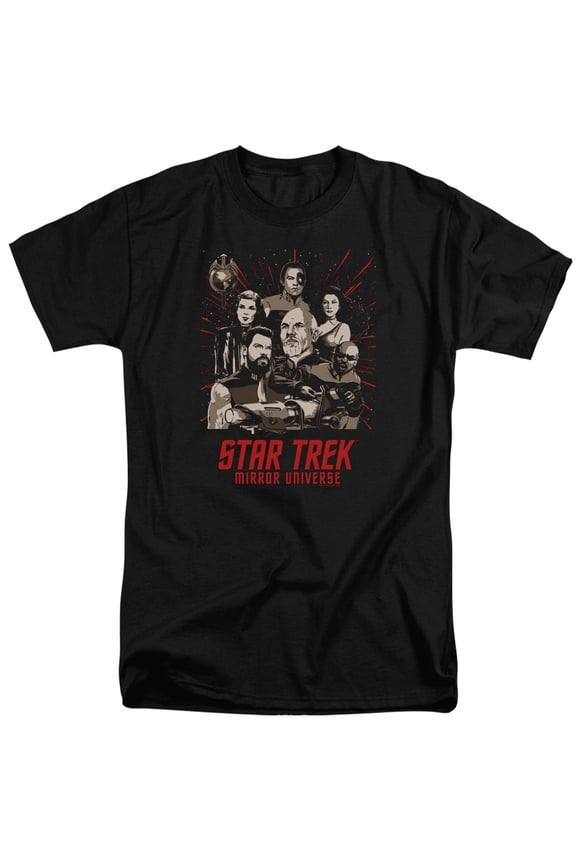 CBS2228-ATT-4 Star Trek & Poster Adult Tall Fit 18-1 Short Sleeve T-Shirt, Black - Extra Large
