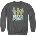 thumbnail image 1 of Trevco CBS224-AS-2 MOD Squad & MOD Squad Run Groovy Adult Crewneck Sweatshirt, Charcoal - Medium, 1 of 1