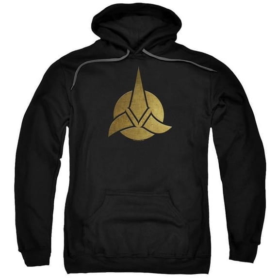 Trevco CBS2293-AFTH-6 Star Trek Discovery & Discovery Triquentra Adult Cotton & Polyster Pull-Over Hoodie, Black - 3X