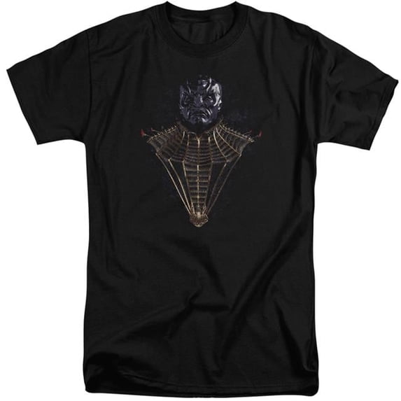 Trevco CBS2315-ATT-6 Star Trek Discovery & Tkuvma Adult Tall Fit 18-1 Short Sleeve T-Shirt, Black - 3X