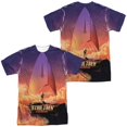 thumbnail image 1 of Trevco CBS2316FB-ATPP-1 Star Trek Discovery & Explore Front & Back Print Short Sleeve Adult Regular Fit Polyster Crew Neck T-Shirt, White - Small, 1 of 1
