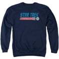 thumbnail image 1 of Trevco CBS2328-AS-3 Star Trek & Americana Enterprise Adult Crewneck Sweatshirt, Navy - Large, 1 of 1
