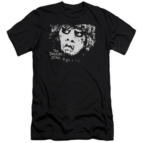Trevco CBS2331-SF-1 Twilight Zone & Winger Adult 30-1 Slim Fit Short Sleeve T-Shirt, Black - Small