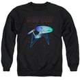 thumbnail image 1 of Trevco CBS2376-AS-2 Star Trek & Neon Trek Adult Cotton & Polyster Crewneck Sweatshirt, Black - Medium, 1 of 1