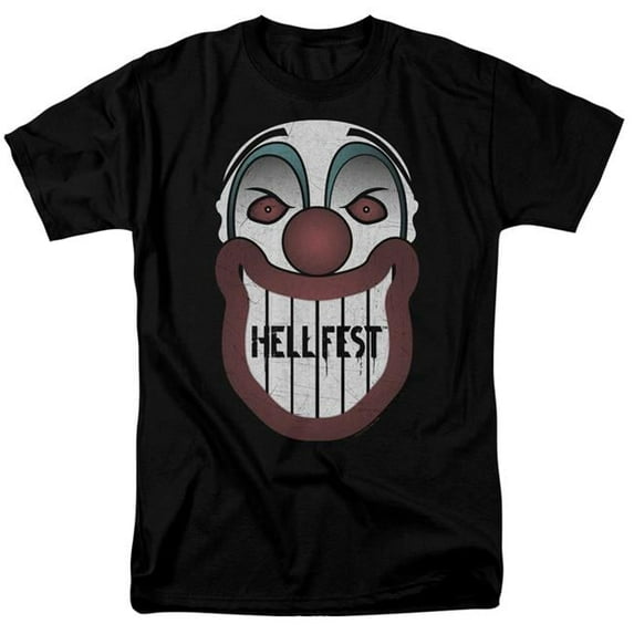 Trevco CBS2511-AT-7 Hell Fest & Facade Adult 18-1 Regular Fit Short Sleeve T-Shirt, Black - 4X