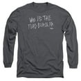 thumbnail image 1 of Trevco CBS2513-AL-2 American Vandal & Turd Burglar Long Sleeve Adult Cotton 18-1 T-Shirt, Charcoal - Medium, 1 of 1