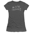 thumbnail image 1 of Trevco CBS2513-JS-2 American Vandal & Turd Burglar Juniors Sheer Cap Short Sleeve T-Shirt, Charcoal - Medium, 1 of 1