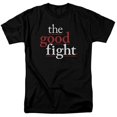thumbnail image 1 of Trevco CBS2516-AT-8 The Good Fight & Logo Short Sleeve Adult Cotton 18-1 T-Shirt, Black - 5X, 1 of 1