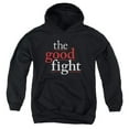 thumbnail image 1 of Trevco CBS2516-YFTH-4 The Good Fight & Logo Youth Pull-Over Hoodie, Black - Extra Large, 1 of 1