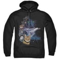 thumbnail image 1 of Trevco  CBS2549-AFTH-8 Star Trek & Feline Galaxy Adult Pull-Over Hoodie, Black - 5X, 1 of 1