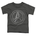 thumbnail image 1 of Trevco  CBS2564-TT-2 Star Trek Discovery & Discovery Crest-Short Sleeve Toddler Tee, Charcoal - Medium 3T, 1 of 1