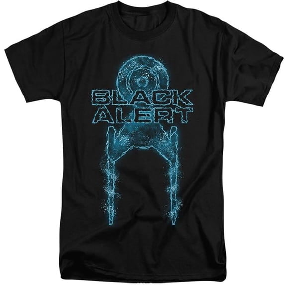 Trevco CBS2567-ATT-6 Star Trek Discovery & Black Alert-Short Sleeve Adult Tall 18-1 T-Shirt, Black - 3X