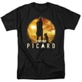 thumbnail image 1 of Trevco CBS2666-AT-3 Star Trek Picard & A Man & His Dog Short Sleeve Adult Cotton 18-1 T-Shirt, Black - Large, 1 of 1