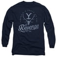 thumbnail image 1 of Trevco CBS2795-AL-6 Yellowstone & Revenge Skull Long Sleeve Adult 18-1 T-Shirt, Navy - 3X, 1 of 1