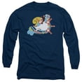 thumbnail image 1 of Trevco CBS429-AL-1 Love Boat & the Doctor is in Adult 18-1 Long Sleeve T-Shirt, Navy - Small, 1 of 1