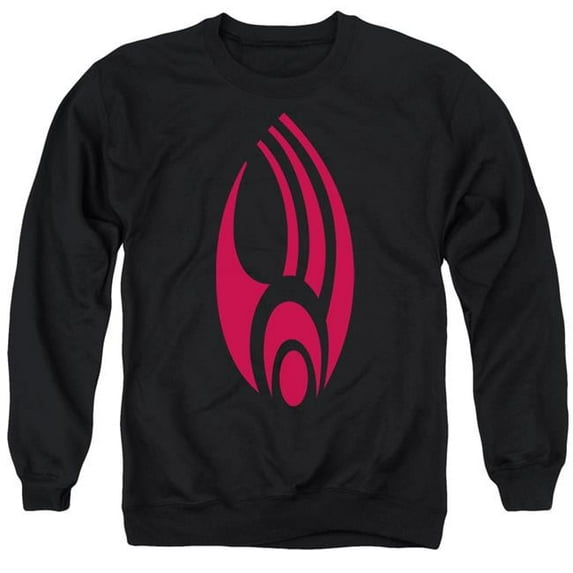 Trevco CBS530-AS-4 Star Trek & Borg Logo Adult Crewneck Sweatshirt, Black - Extra Large