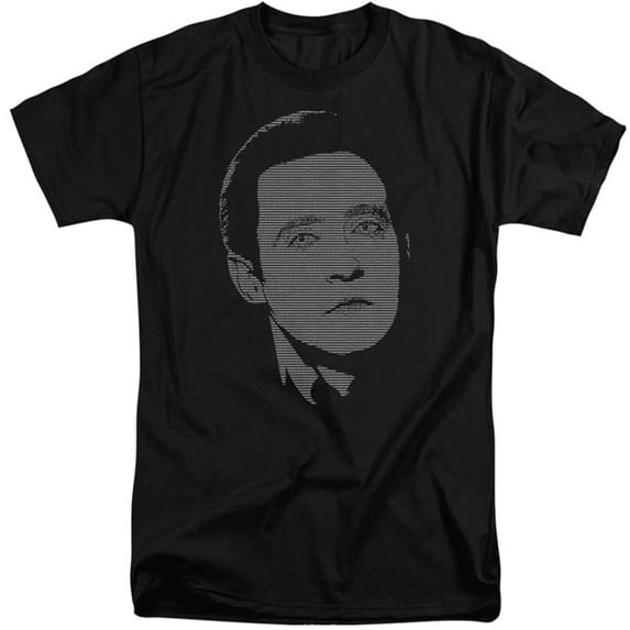 Trevco CBS534-ATT-6 Star Trek & Datas Data Short Sleeve Adult Cotton Tall T-Shirt, Black - 3X