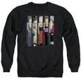thumbnail image 1 of Trevco CBS535-AS-5 Star Trek & the Captains Adult Cotton & Polyster Crewneck Sweatshirt, Black - 2X, 1 of 1