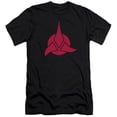 thumbnail image 1 of Trevco CBS548-PSF-4 Star Trek & Klingon Logo Premium Canvas Adult Cotton Slim Fit 30-1 T-Shirt, Black - Extra Large, 1 of 1