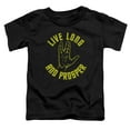 thumbnail image 1 of Trevco CBS591E-TT-2 Star Trek & Live Long Hand Short Sleeve Cotton Toddler T-Shirt, Black - Medium - 3 Toddler, 1 of 2