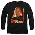 thumbnail image 1 of Trevco CBS615-AL-6 Star Trek & Captain Picard Long Sleeve Adult Cotton 18-1 T-Shirt, Black - 3X, 1 of 1