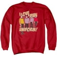 thumbnail image 1 of Trevco CBS645-AS-5 Star Trek & Man In Uniform Adult Cotton & Polyster Crewneck Sweatshirt, Red - 2X, 1 of 1