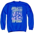thumbnail image 1 of Trevco CBS646-AS-1 90210 & Zip Code Adult Cotton & Polyster Crewneck Sweatshirt, Royal Blue - Small, 1 of 1