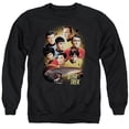 thumbnail image 1 of Trevco CBS719-AS-6 Star Trek & Heart of the Enterprise Adult Cotton & Polyster Crewneck Sweatshirt, Black - 3X, 1 of 1