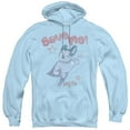thumbnail image 1 of Trevco  CBS784-AFTH-5 Mighty Mouse & Save Me - Adult Pull-Over Hoodie, Light Blue - 2X, 1 of 1