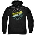 thumbnail image 1 of Trevco CBS787B-AFTH-7 90210 & Color Blend Logo Adult Cotton & Polyster Pull-Over Hoodie, Black - 4X, 1 of 1