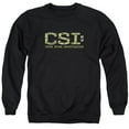 thumbnail image 1 of Trevco CBS946-AS-4 CSI & Collage Logo Adult Cotton & Polyster Crewneck Sweatshirt, Black - Extra Large, 1 of 1