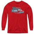 thumbnail image 1 of Trevco  CHV127-YL-1 Chevrolet & See The USA-Youth Long Sleeve Tee, Red - Small, 1 of 1
