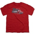 thumbnail image 1 of Trevco CHV127-YT-3 Chevrolet & See the USA Youth 18-1 Short Sleeve T-Shirt, Red - Large, 1 of 2