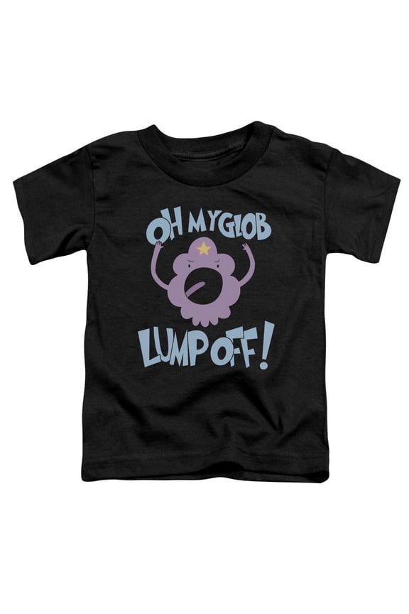 CN148-TT-2 Adventure Time & Lump Off Toddler Short Sleeve T-Shirt, Black - Medium - 3 Toddler