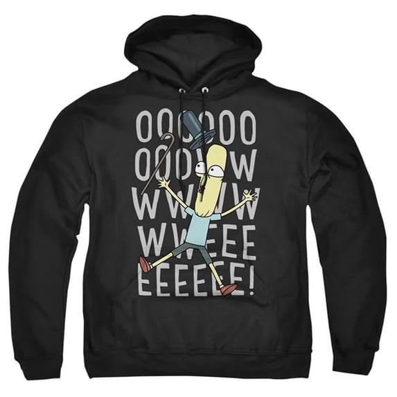 Trevco CN1744-AFTH-5 Rick & Morty OOWWEEEEE-Adult Pull-Over Hoodie, Black - 2X