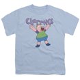 thumbnail image 1 of Trevco CN399-YT-4 Clarence & Whoo Youth 18-1 Short Sleeve T-Shirt, Light Blue - Extra Large, 1 of 2