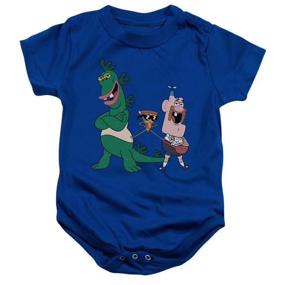 Trevco CN451-SS-3 Uncle Grandpa & the Guys Infant Snapsuit, Royal Blue - Large - 18 Months