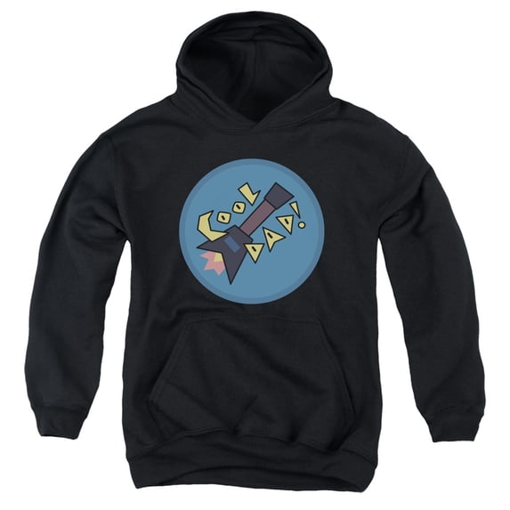 Trevco CN544-YFTH-4 Steven Universe & Cool Dad Youth Pull-Over Hoodie, Black - Extra Large